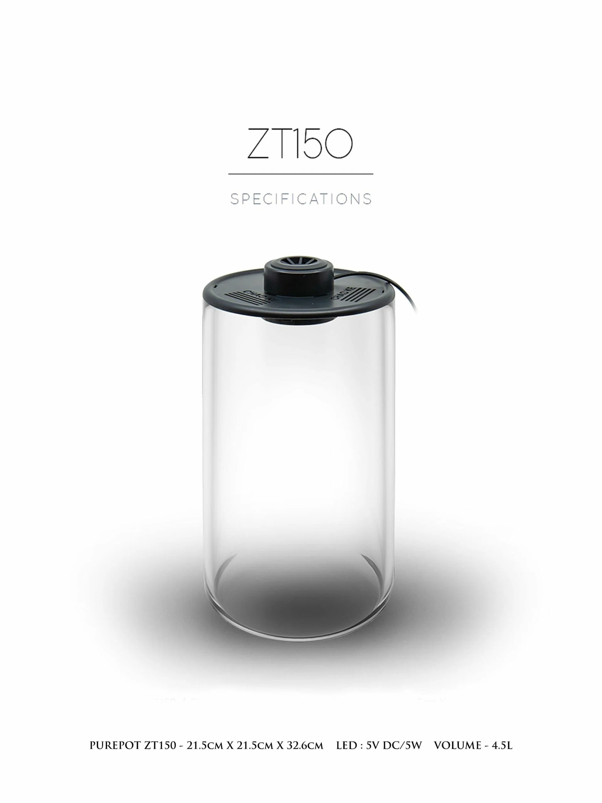 NETLEA TERRARIUM CYLINDER WTH LIGHT