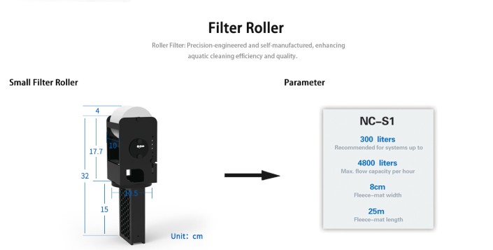 NEPTUNIAN SMALL FILTER ROLLER