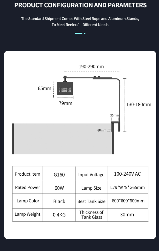 KELORAY LED LIGHT G160