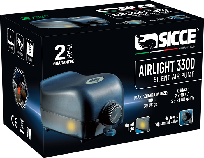 SICCE AIR PUMP AIRLIGHT 3.300 200L/H