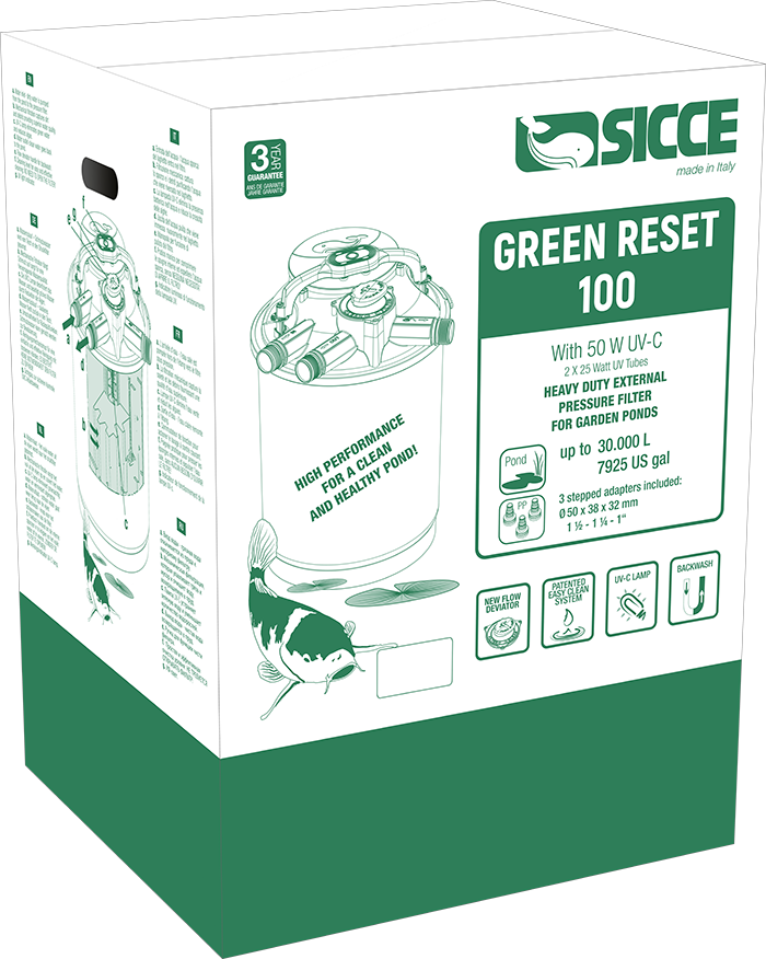 SICCE GREEN RESET 100L - 2X25W UV