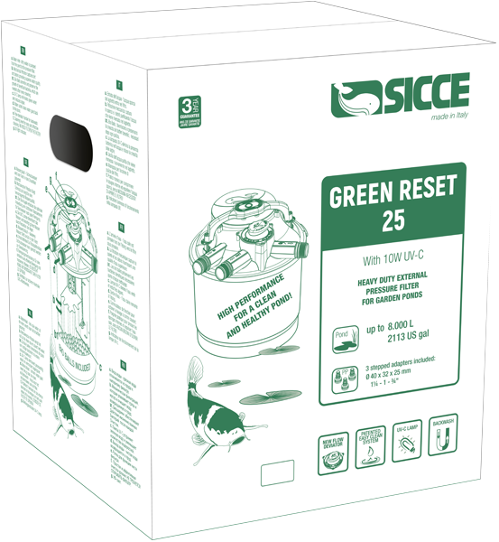 SICCE GREEN RESET 25L - 1X10W UV