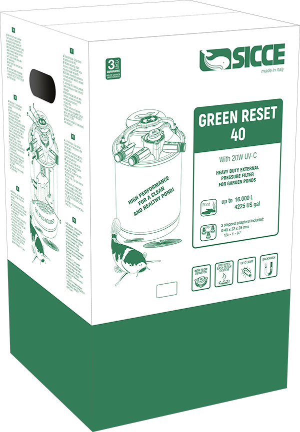 SICCE GREEN RESET 40L - 1X20W UV