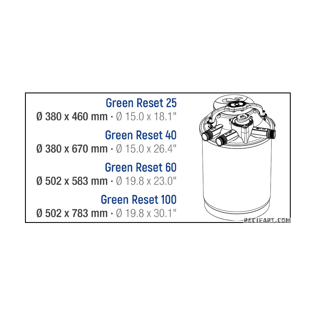 SICCE GREEN RESET 60L - 2X20W UV