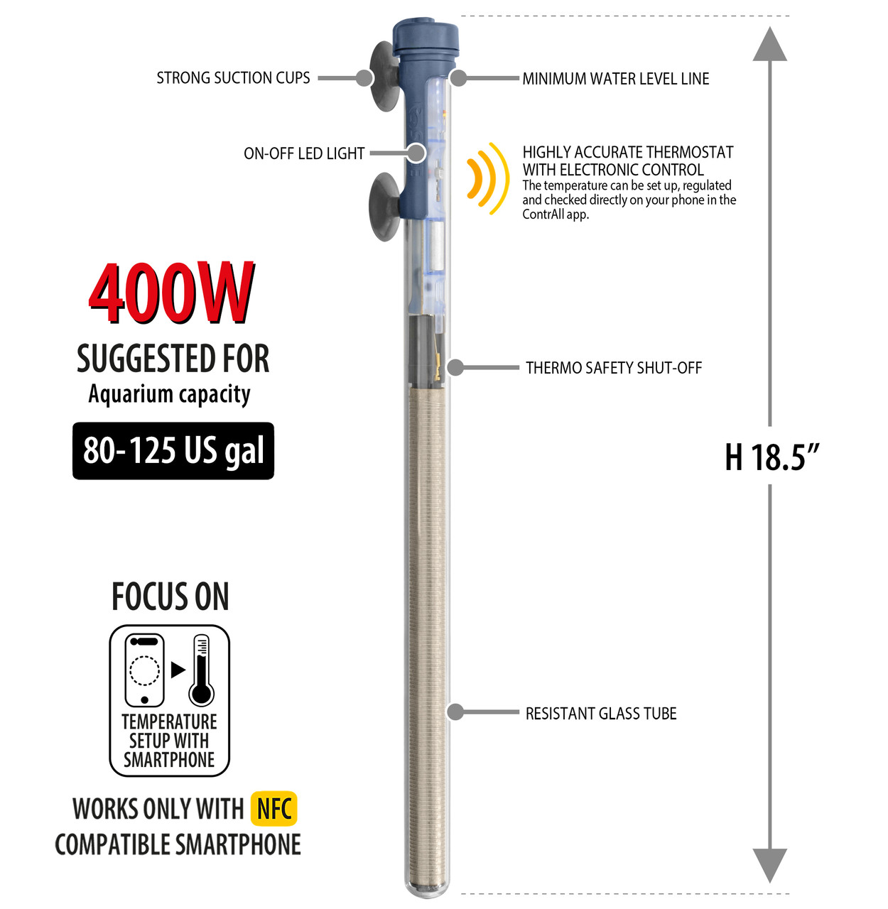 Sicce Scuba Contactless Heater 400W