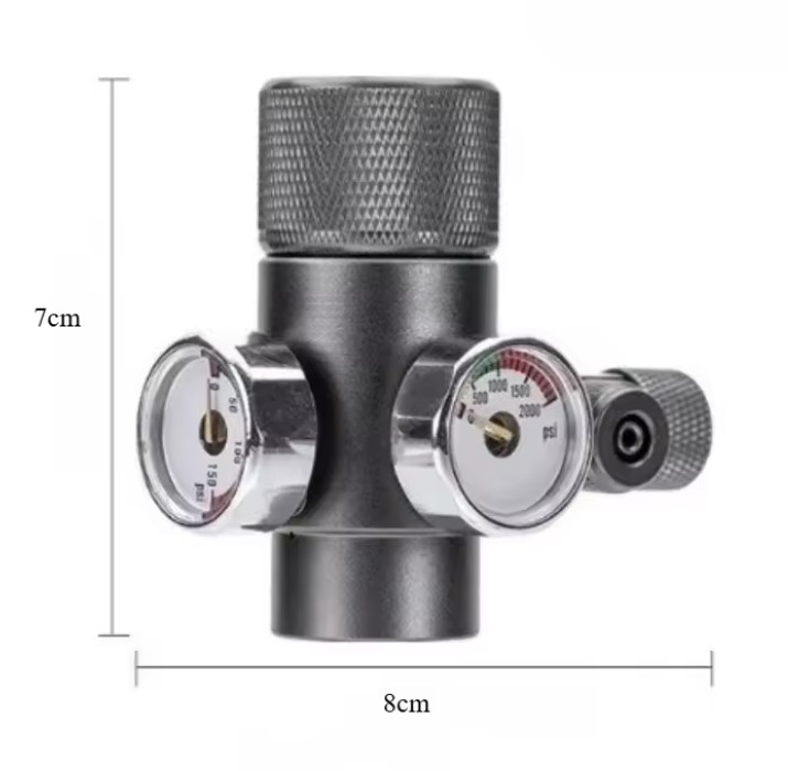 AP CO2 REGULATOR-DUAL GAUGE W21.8
