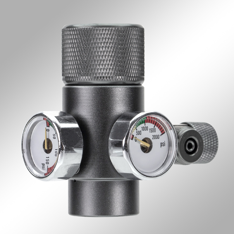 AP CO2 REGULATOR-DUAL GAUGE W21.8