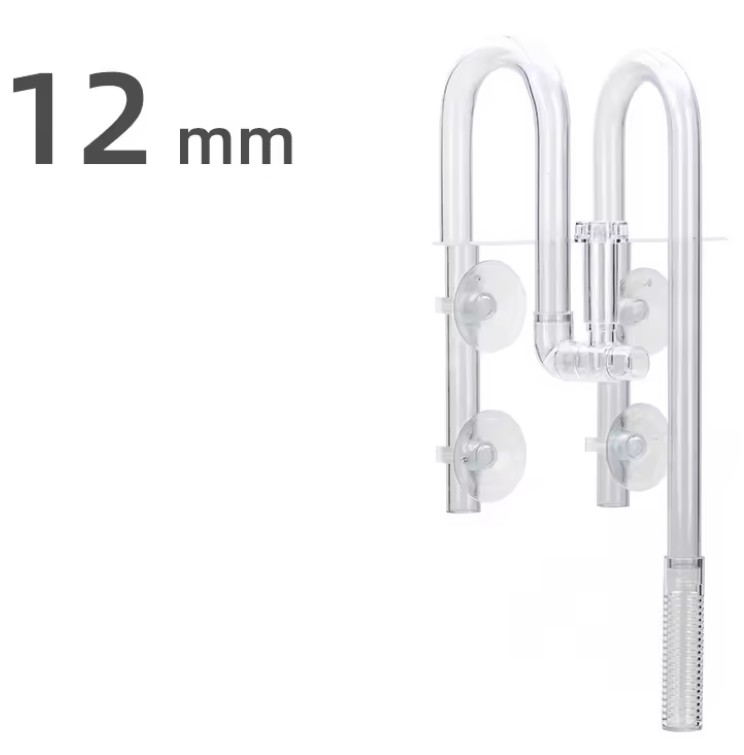 AP PLASTIC SKIMMER OUT & IN FLOW CLEAR -12MM
