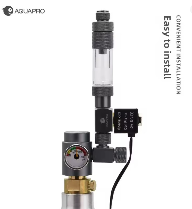 AP SOLENOID VALVE 12V WITH BUBBLE COUNTER