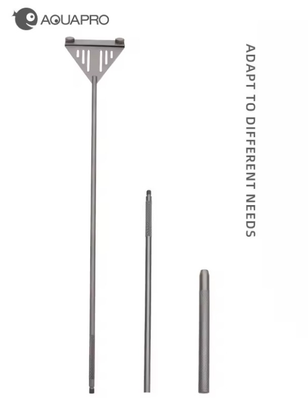 AP SUS304 ALGAL SCRAPER L 65CM