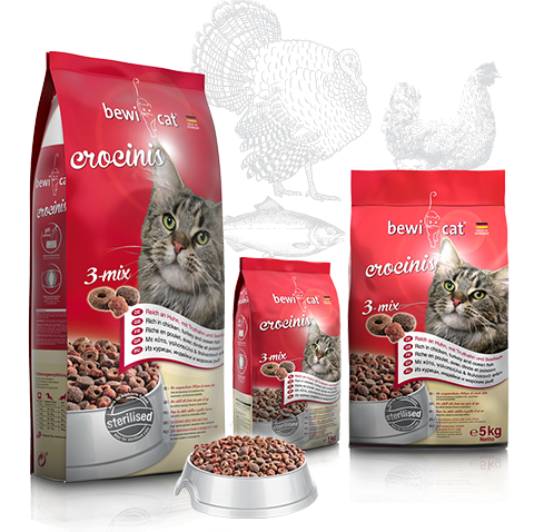 Bewi Cat Crocinis 3-Mix 5Kg