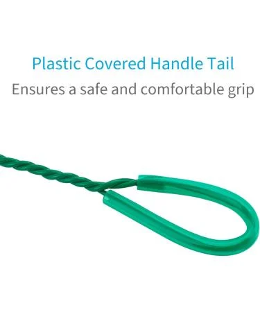 8 Inch Aquarium Fish Net Fine Mesh Fish Catch Nets with 10.5 inch Plastic Handle - Green