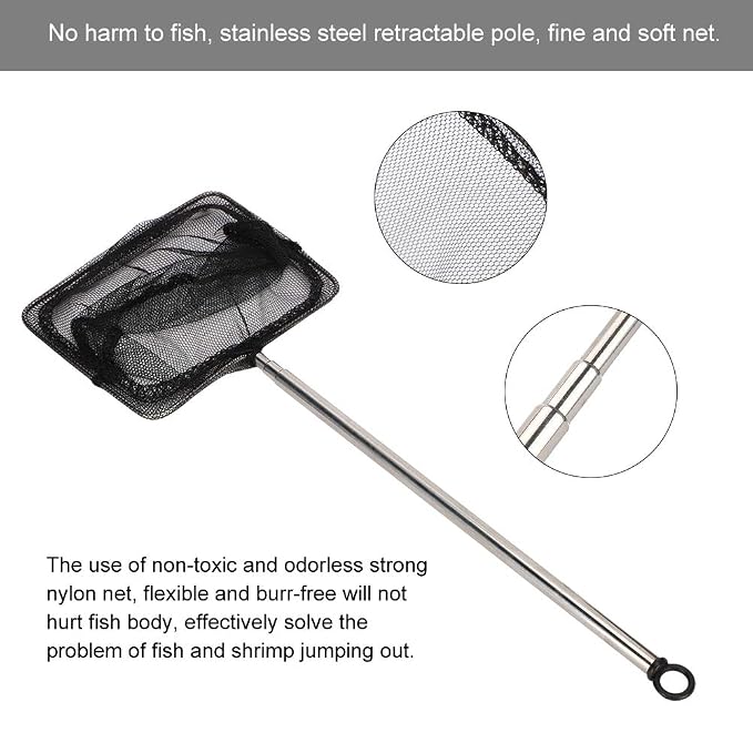 Shrimp Net, Aquarium Net Flexible and Burr Free