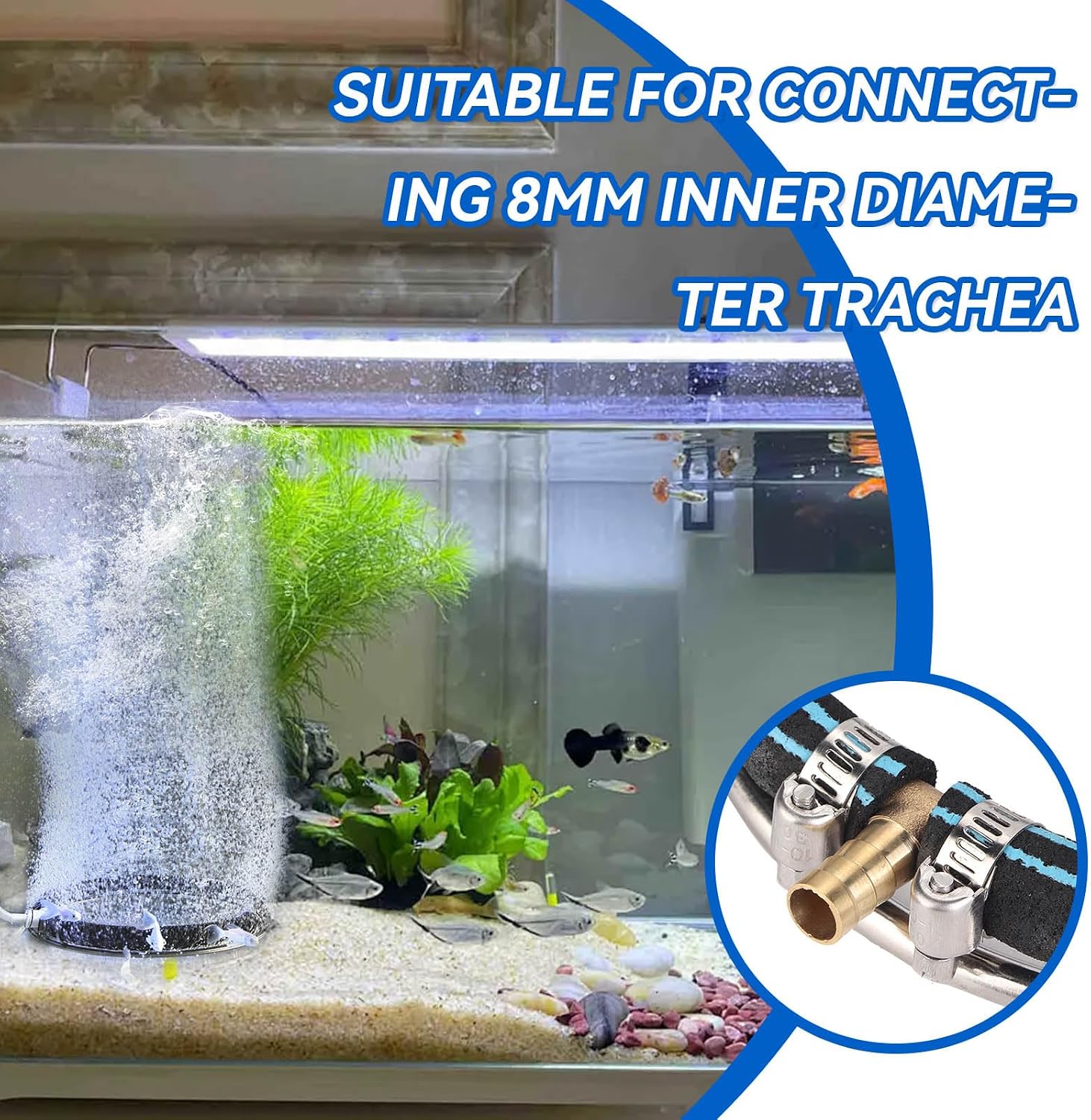 Water Pipe Bubbler Air Stone Disc Airstone 15 cm
