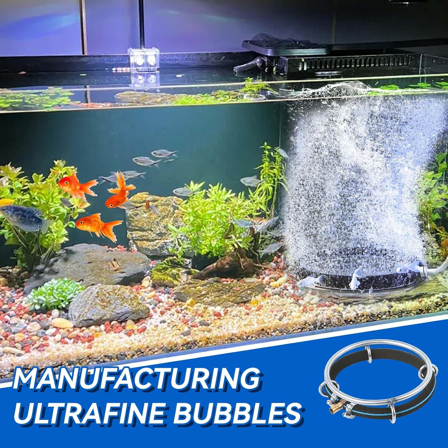 Water Pipe Bubbler Air Stone Disc Airstone 15 cm