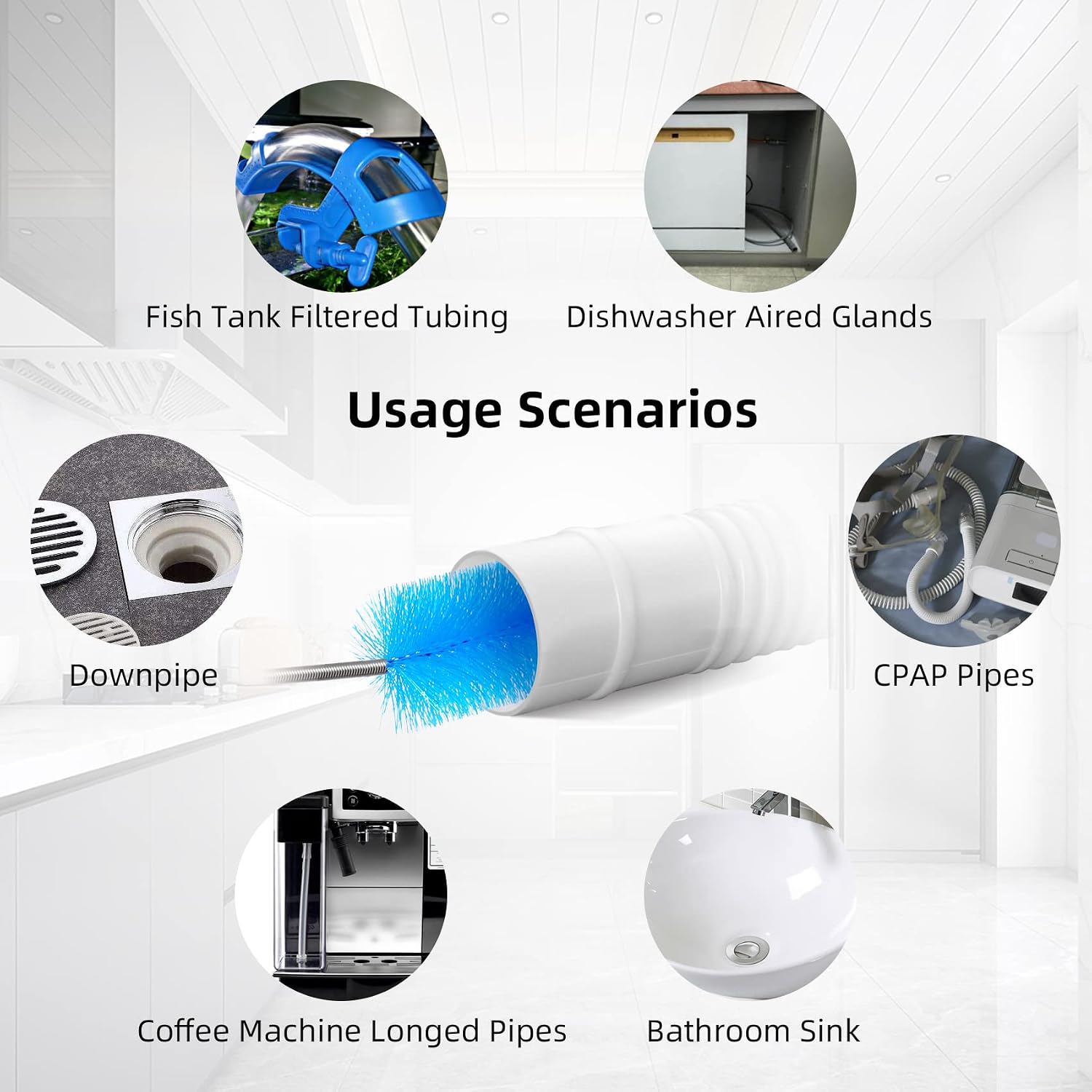 Cleaner Brush Long Metal Pipe
