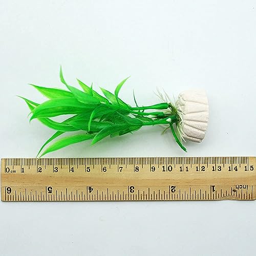 5 Pcs Green Plants Aquarium Tank Plastic Grass Decoration