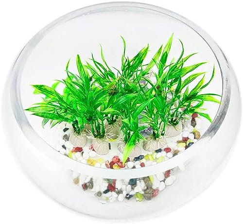 5 Pcs Green Plants Aquarium Tank Plastic Grass Decoration