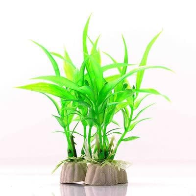 5 Pcs Green Plants Aquarium Tank Plastic Grass Decoration