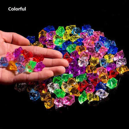Acrylic Stone Luminous Gemstone Toys for Garden Decoration, Vase Filling, Fish Tank DIY Decoration, Children's Gemstone Toys 130g