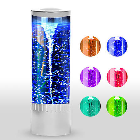 Tornado Motion Lamp, 7 Color LED Ambient Light for Home Decor | USB Powered •