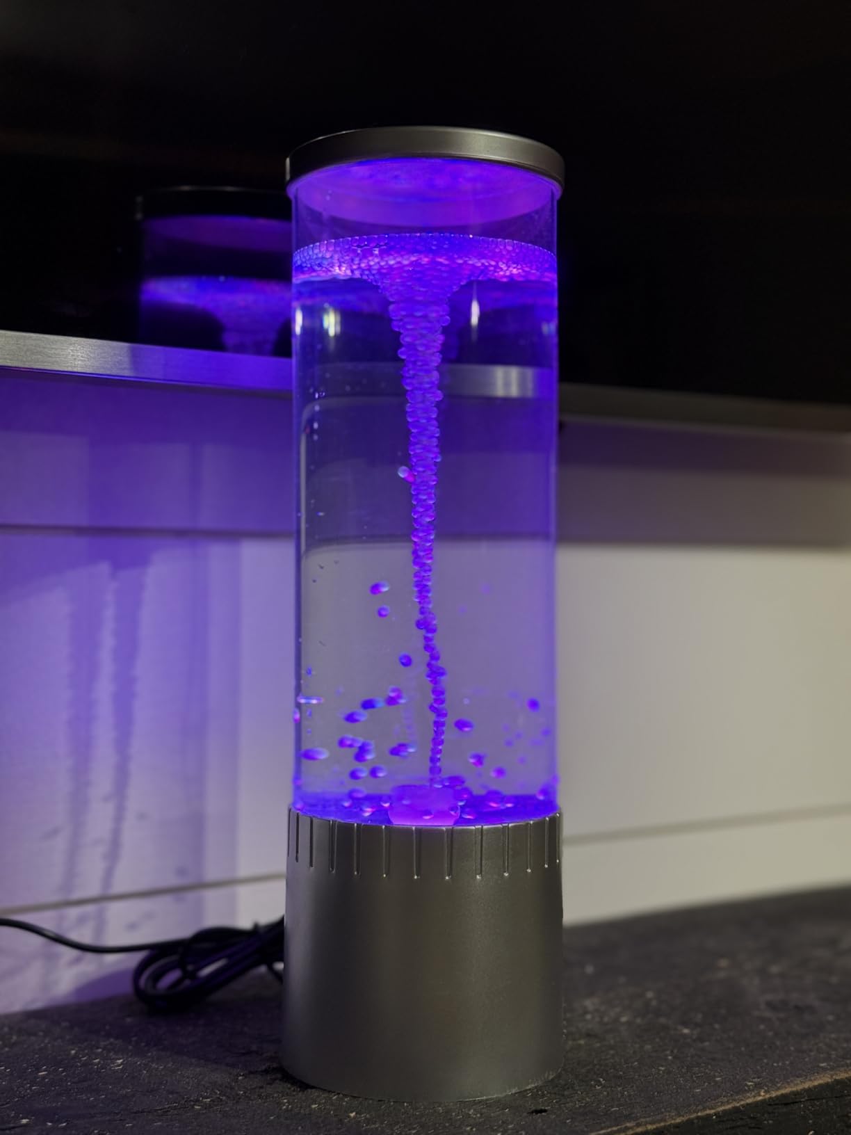 Tornado Motion Lamp, 7 Color LED Ambient Light for Home Decor | USB Powered •