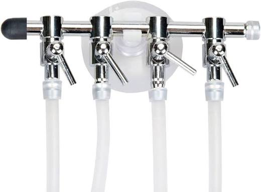 4 Way metal valve