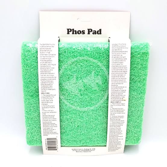 PO4 pad (phosphate-absorbing filter pad)