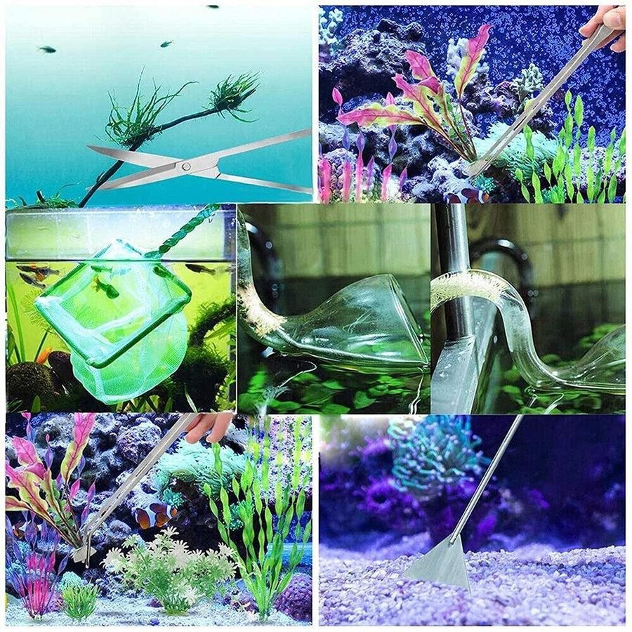 Aquascaping Tool Kit – Aquarium Plant Tools 4 in 1