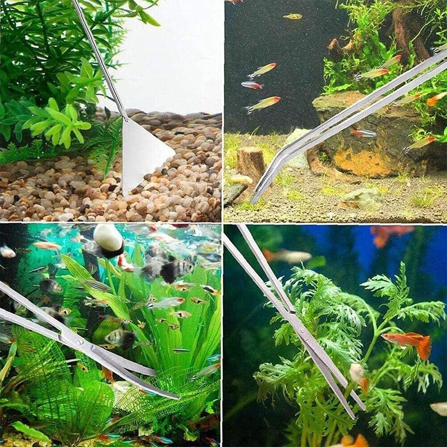 Aquascaping Tool Kit – Aquarium Plant Tools 4 in 1