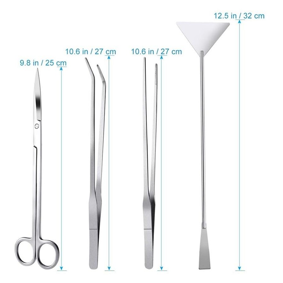 Aquascaping Tool Kit – Aquarium Plant Tools 4 in 1