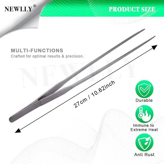 27cm Aquarium Tweezer Curved & straight Stainless Steel Tool