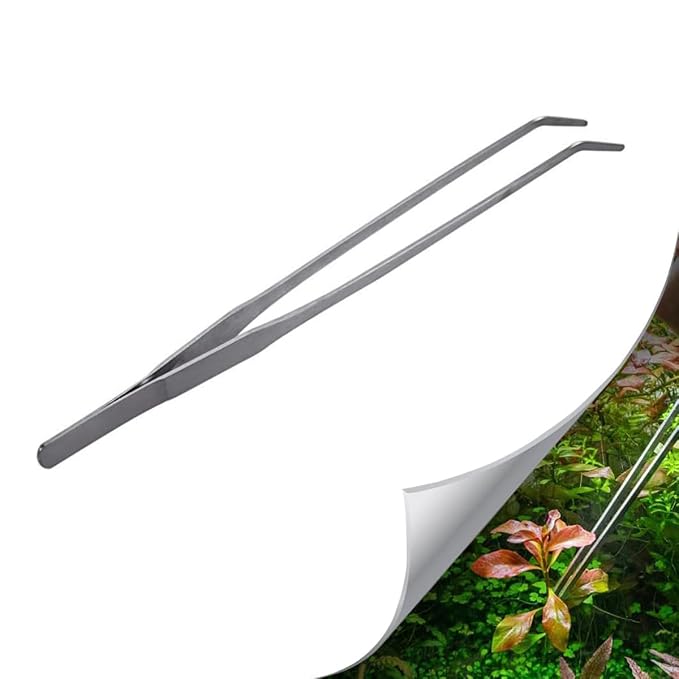 27cm Aquarium Tweezer Curved & straight Stainless Steel Tool