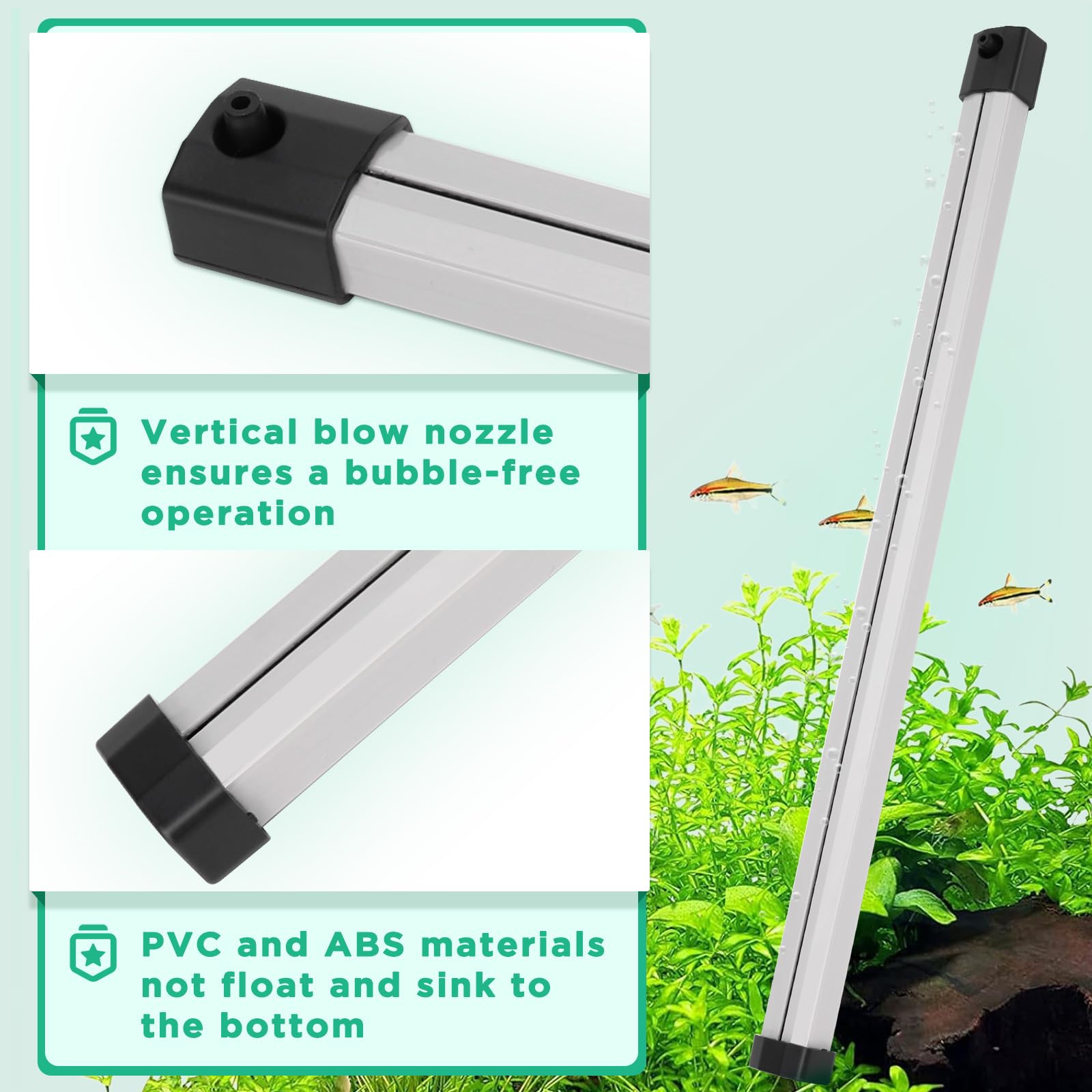Curtain Aluminum Alloy Fish Tank Aerator 20 cm