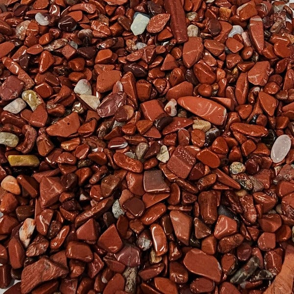 Red polished gravel